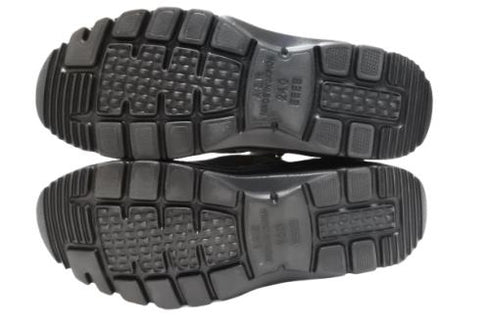 【TODAY's 7058 グレー】幅広4EサイドジップV字カッティングショートブーツ